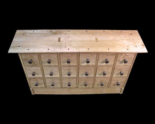 18 Drawer Cd Apothecary Chest